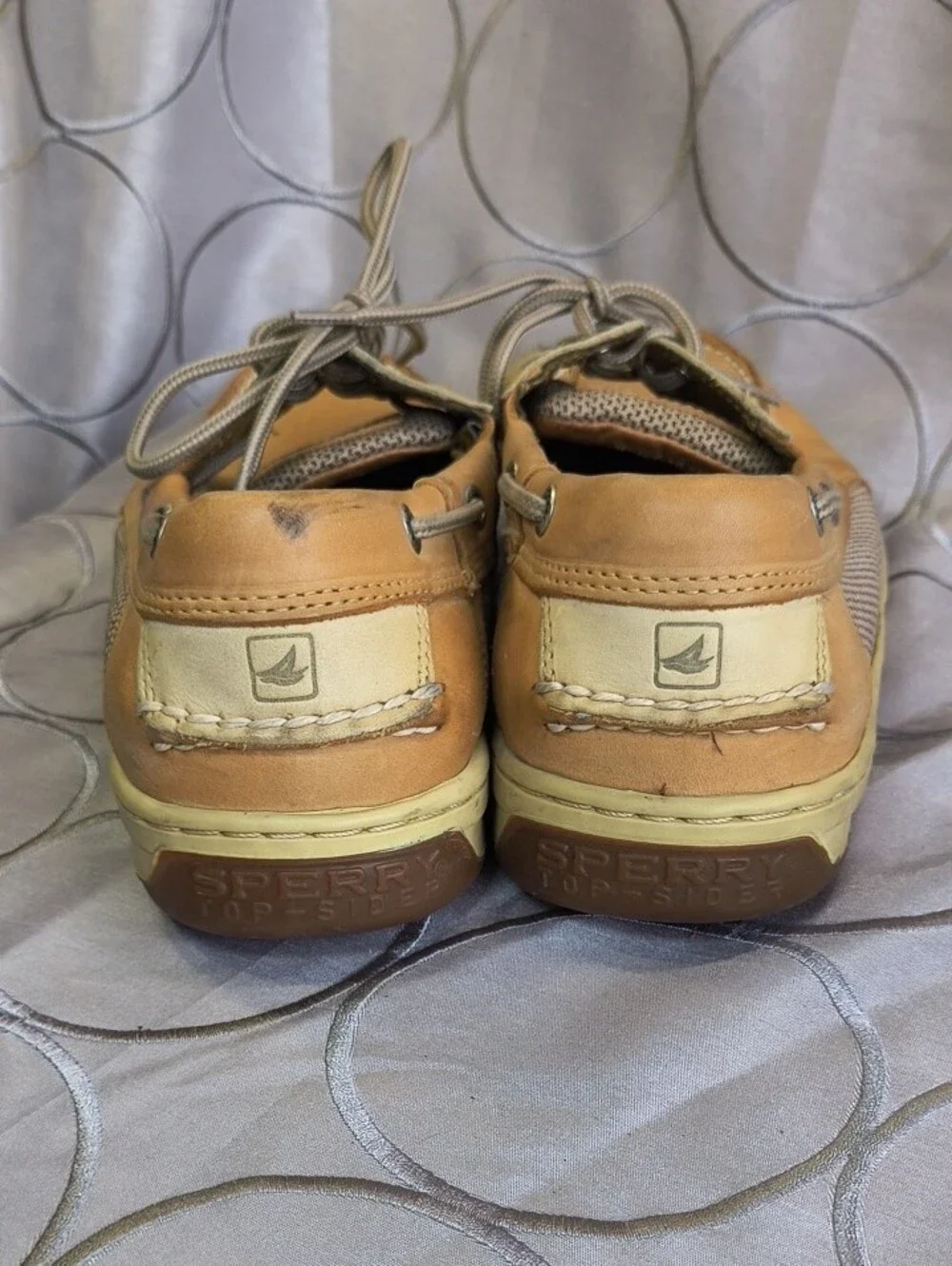 Sperry Men’s Light Tan Leather Boat Shoe AB